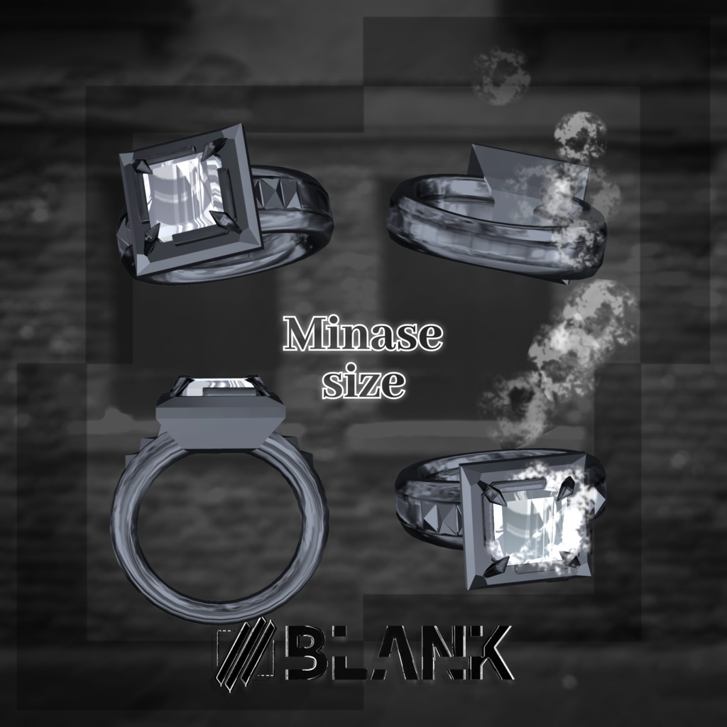 BLANK-Mafia Style リング&ボックス【3Dモデル】