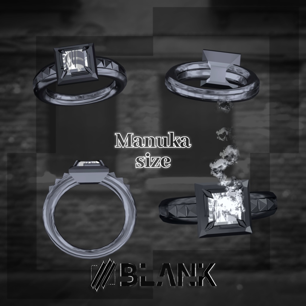 BLANK-Mafia Style リング&ボックス【3Dモデル】