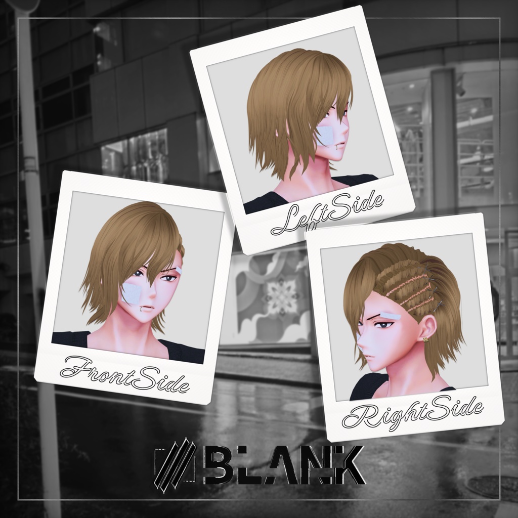 BLANK-Yankee Style コーンロウヘアー【水瀬,狛乃】