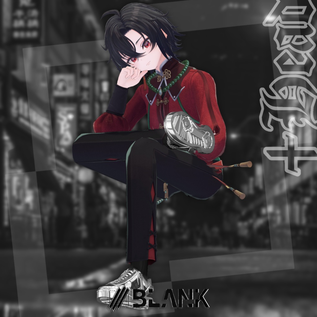 BLANK-BLAKTION スニーカー【6アバター対応】#fillinthe_BLANK_