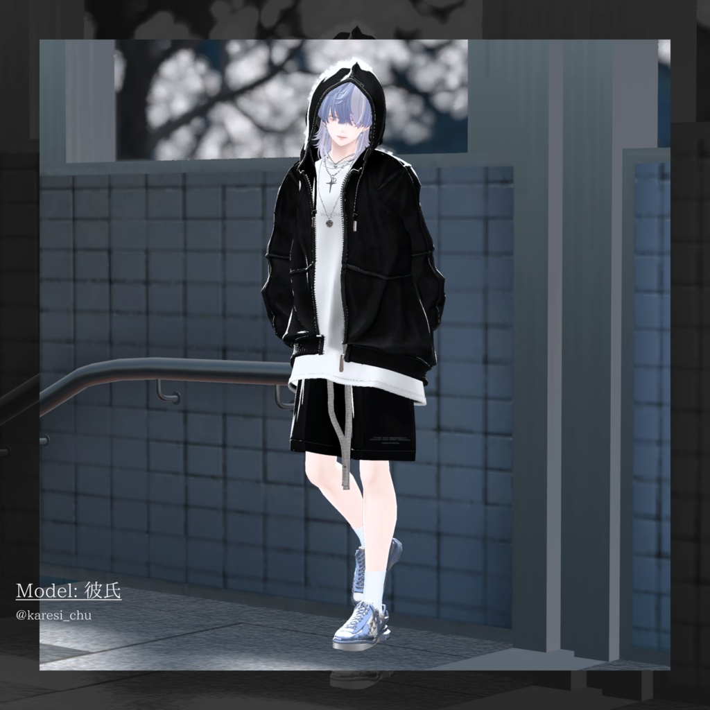 BLANK-BLAKTION スニーカー【6アバター対応】#fillinthe_BLANK_