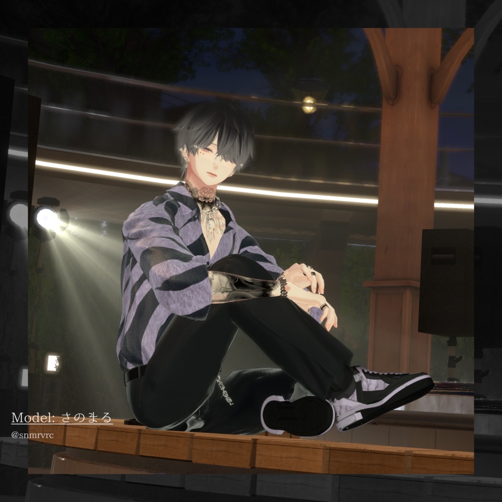 BLANK-BLAKTION スニーカー【6アバター対応】#fillinthe_BLANK_