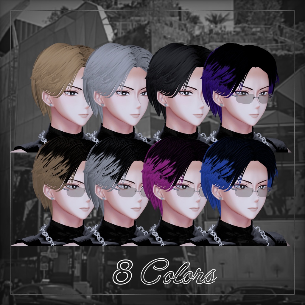 BLANK-Bandana Style フェザーヘアー&キャップ【水瀬,狛乃,墨惺】