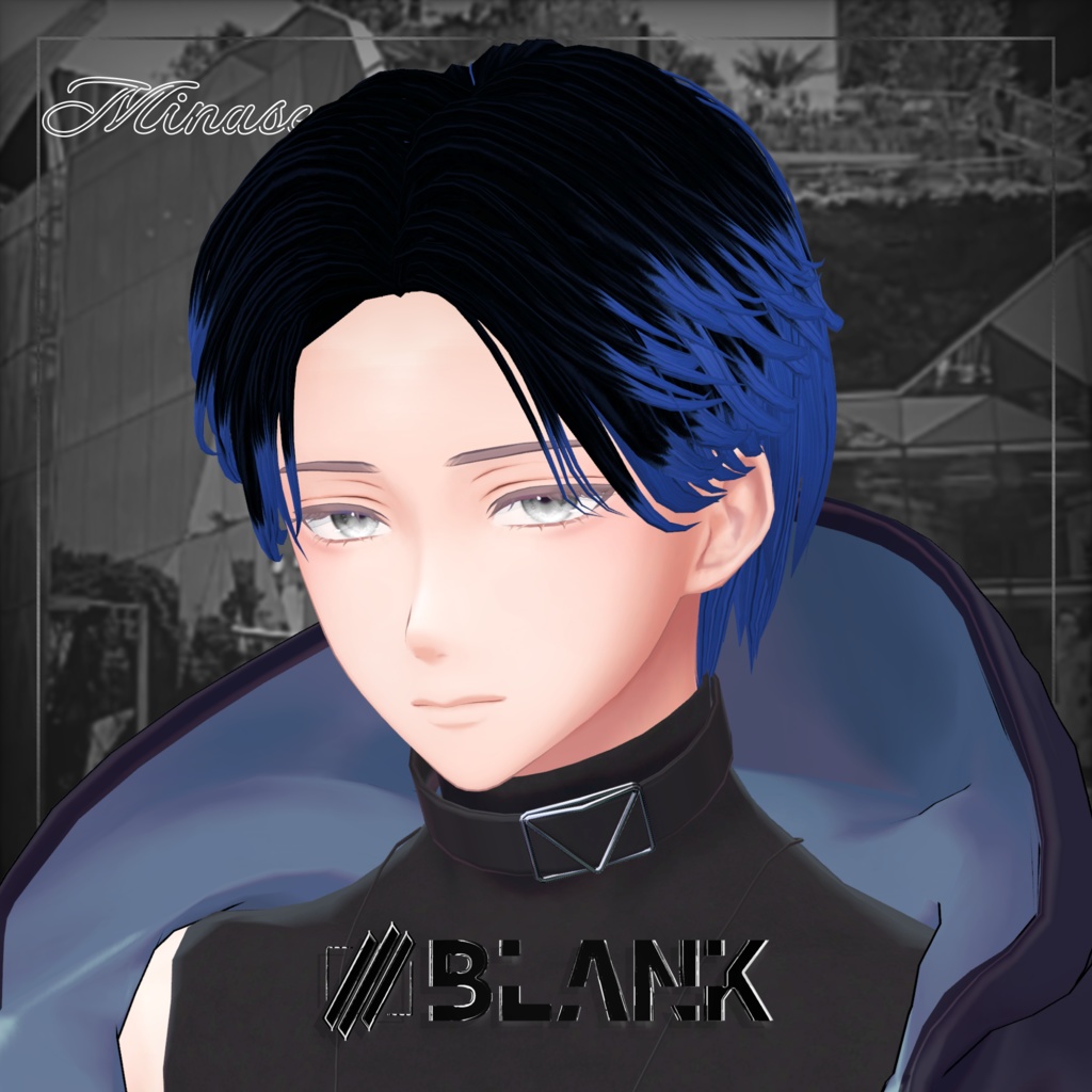 BLANK-Bandana Style フェザーヘアー&キャップ【水瀬,狛乃,墨惺】