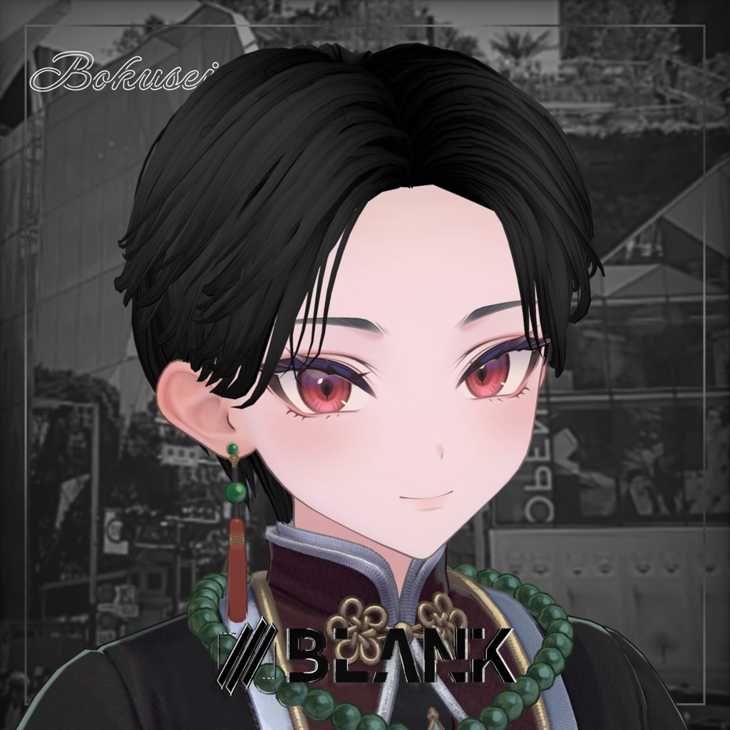 BLANK-Bandana Style フェザーヘアー&キャップ【水瀬,狛乃,墨惺】