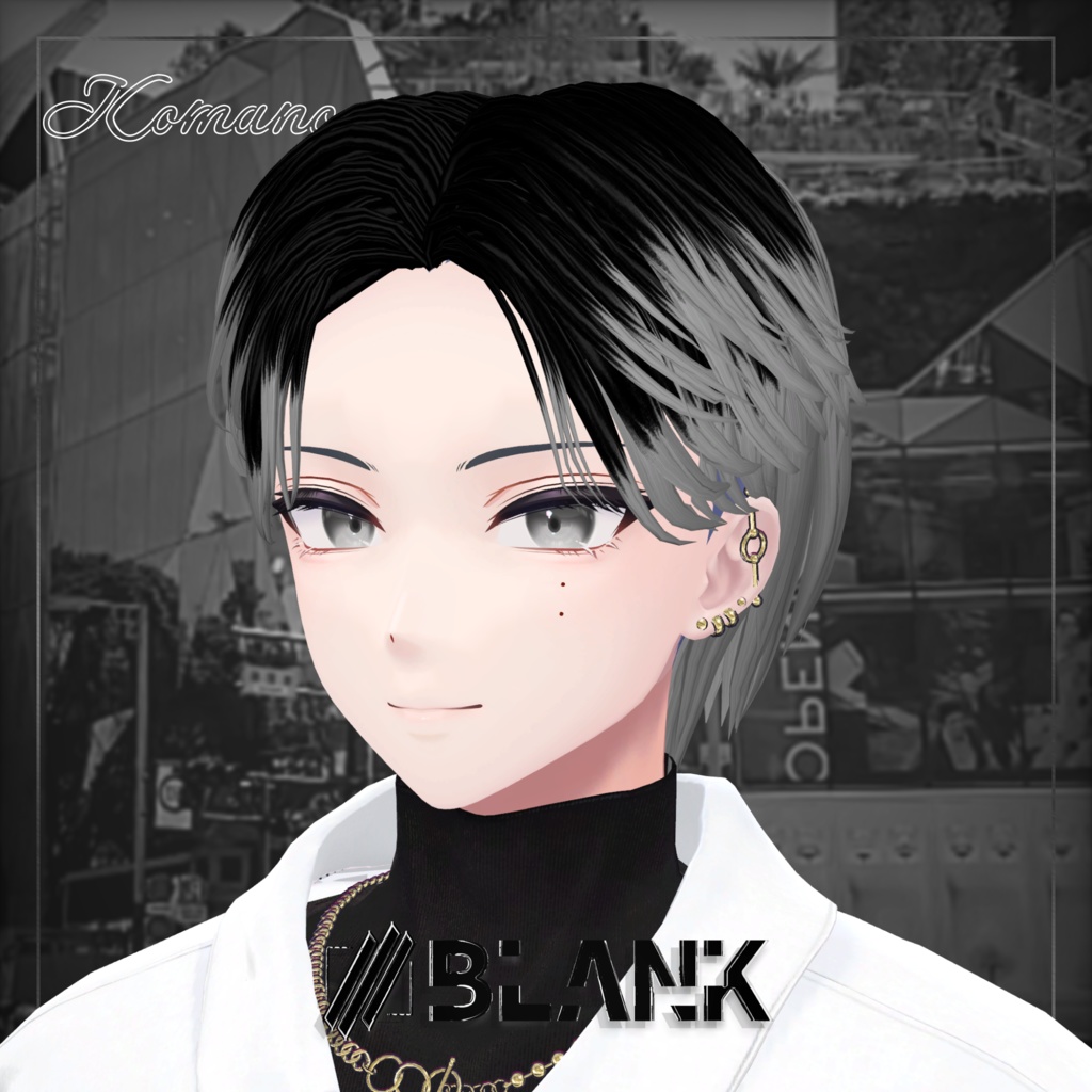 BLANK-Bandana Style フェザーヘアー&キャップ【水瀬,狛乃,墨惺】