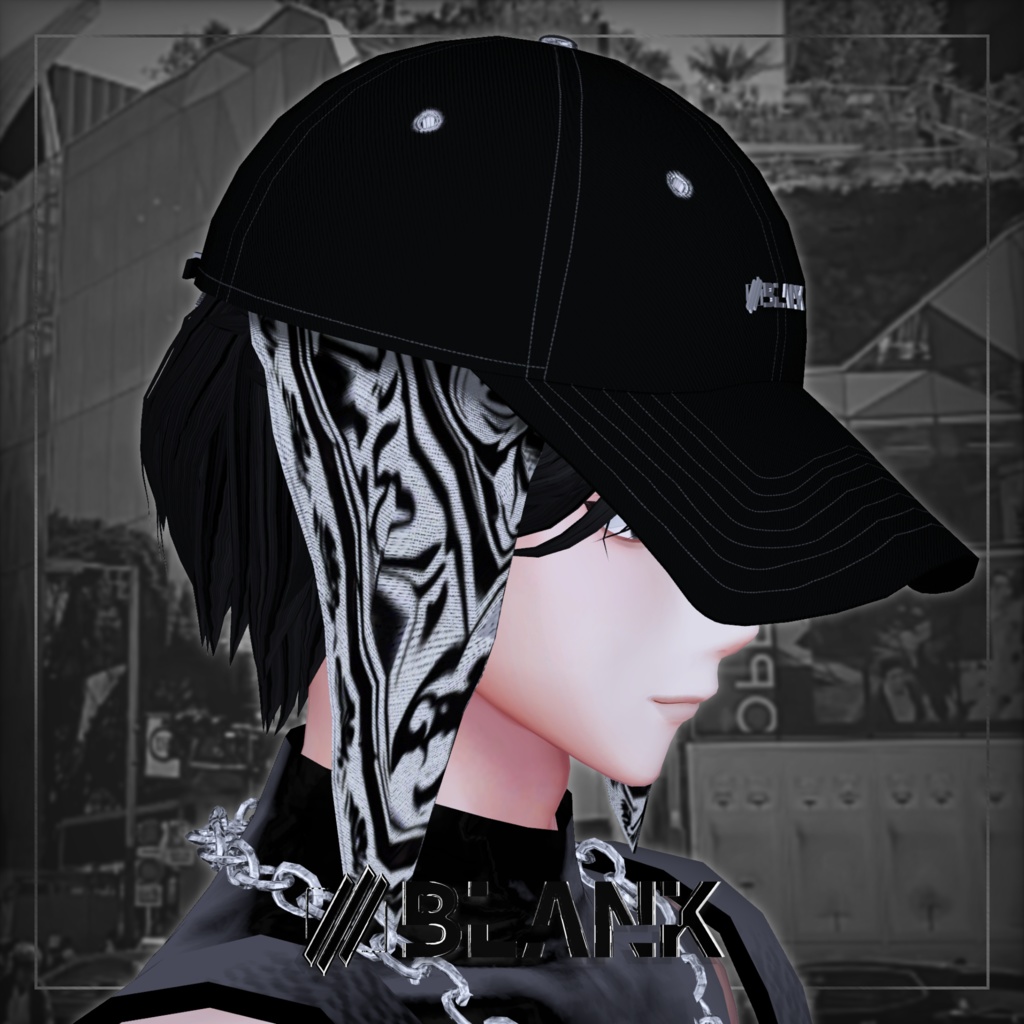 BLANK-Bandana Style キャップ【水瀬,狛乃,墨惺】