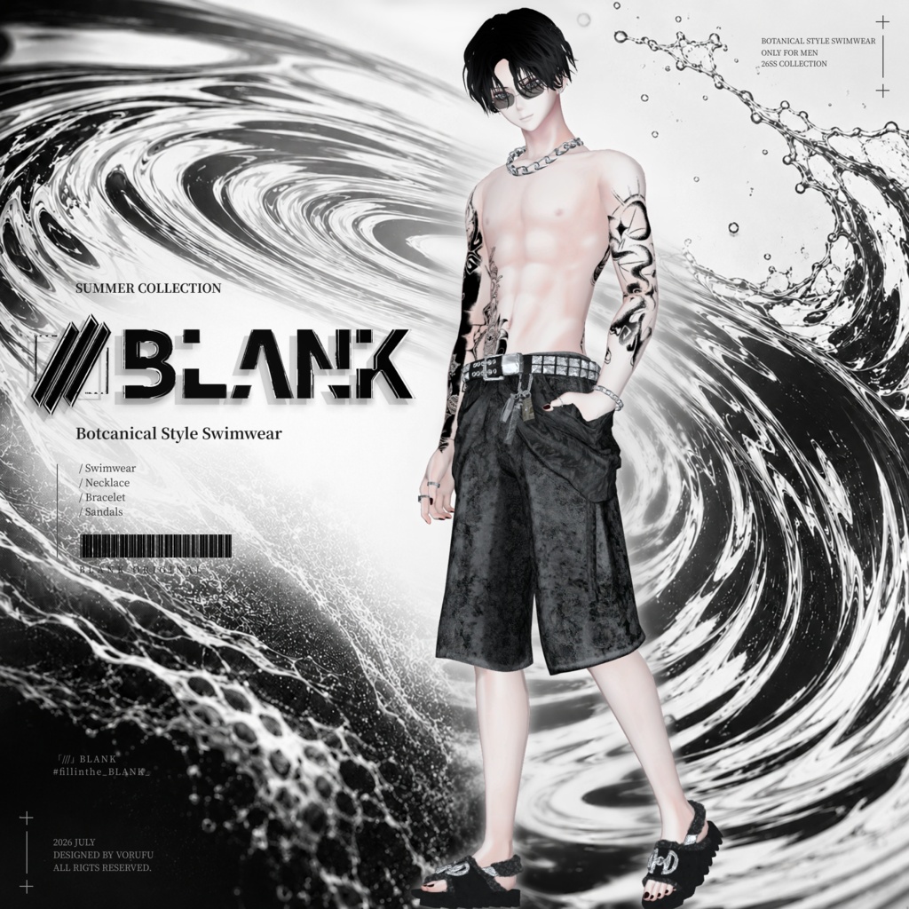 BLANK-Botanical Style スイムウェア26【4アバター MA対応】#fillinthe_BLANK_