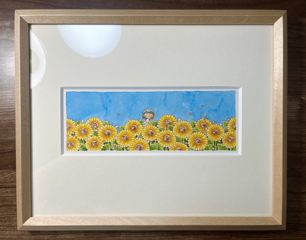 【 原画 】ひまわりと心