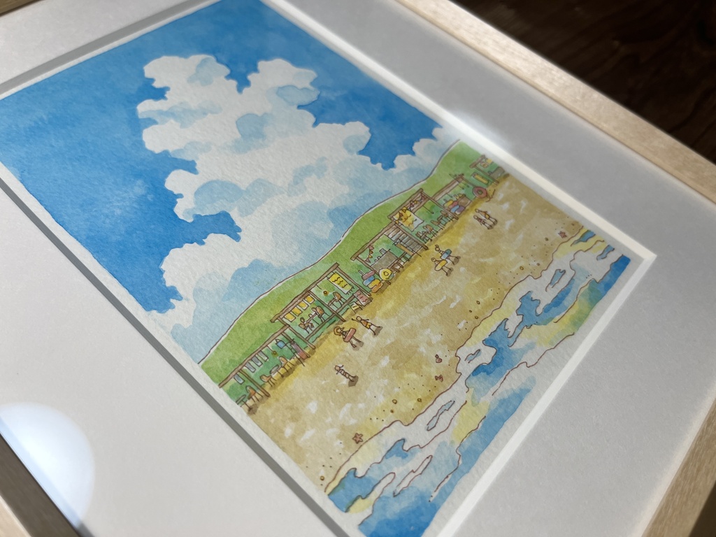 【 原画 】空がいちばん青い日