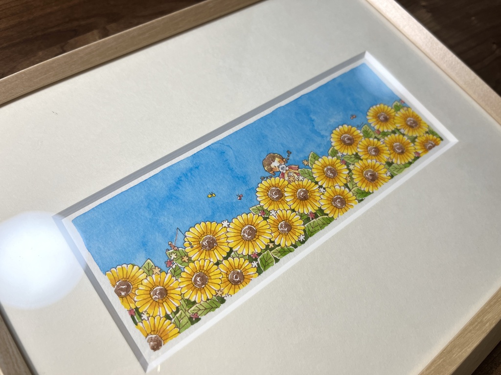 【 原画 】ひまわりと歌