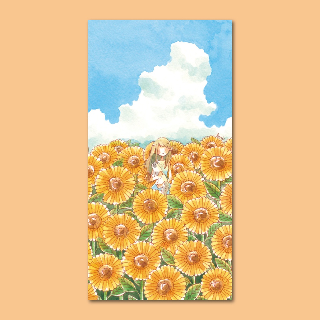 封筒3枚セット（ひまわり）