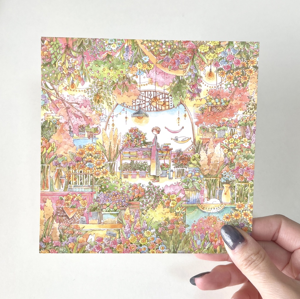 真四角ポストカード(4枚セット)