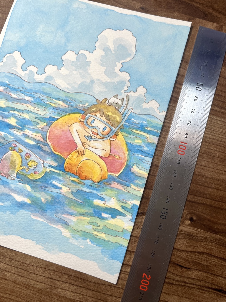 【 原画 】海の絵(額なし)