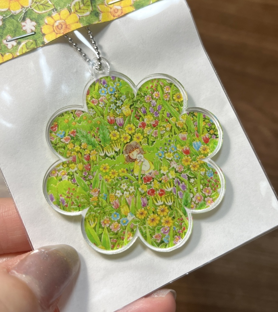 アクリルキーホルダー(花畑・お花型)