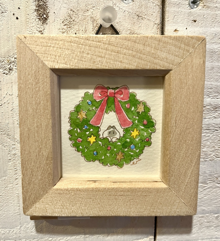 【 原画 】猫ちゃんリースb