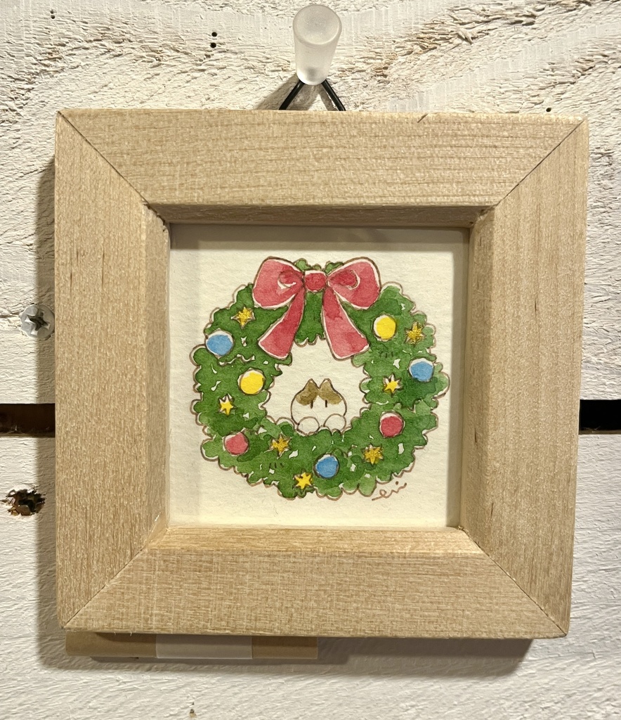 【 原画 】猫ちゃんリースc