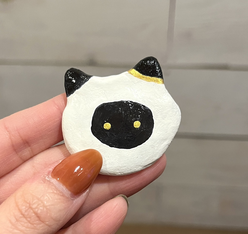 【1点物】平べったい猫ちゃん置物