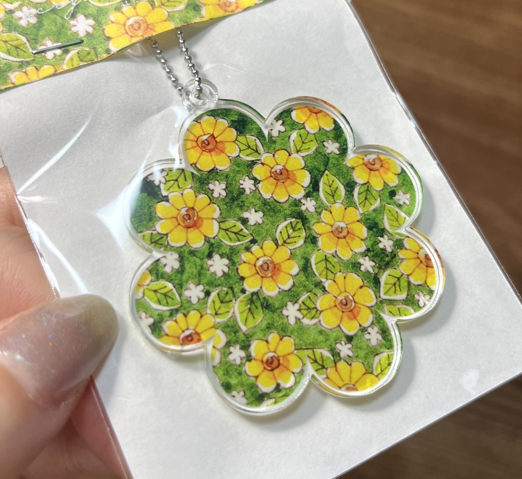 アクリルキーホルダー(ひまわり・お花型)