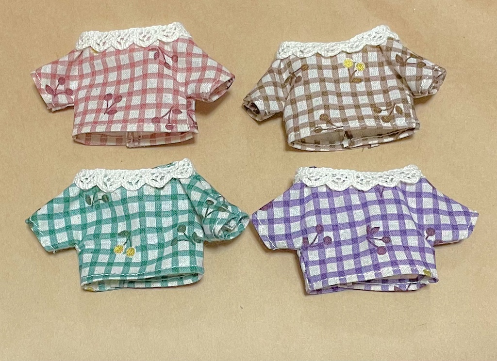 さくらんぼチェックなシャツ