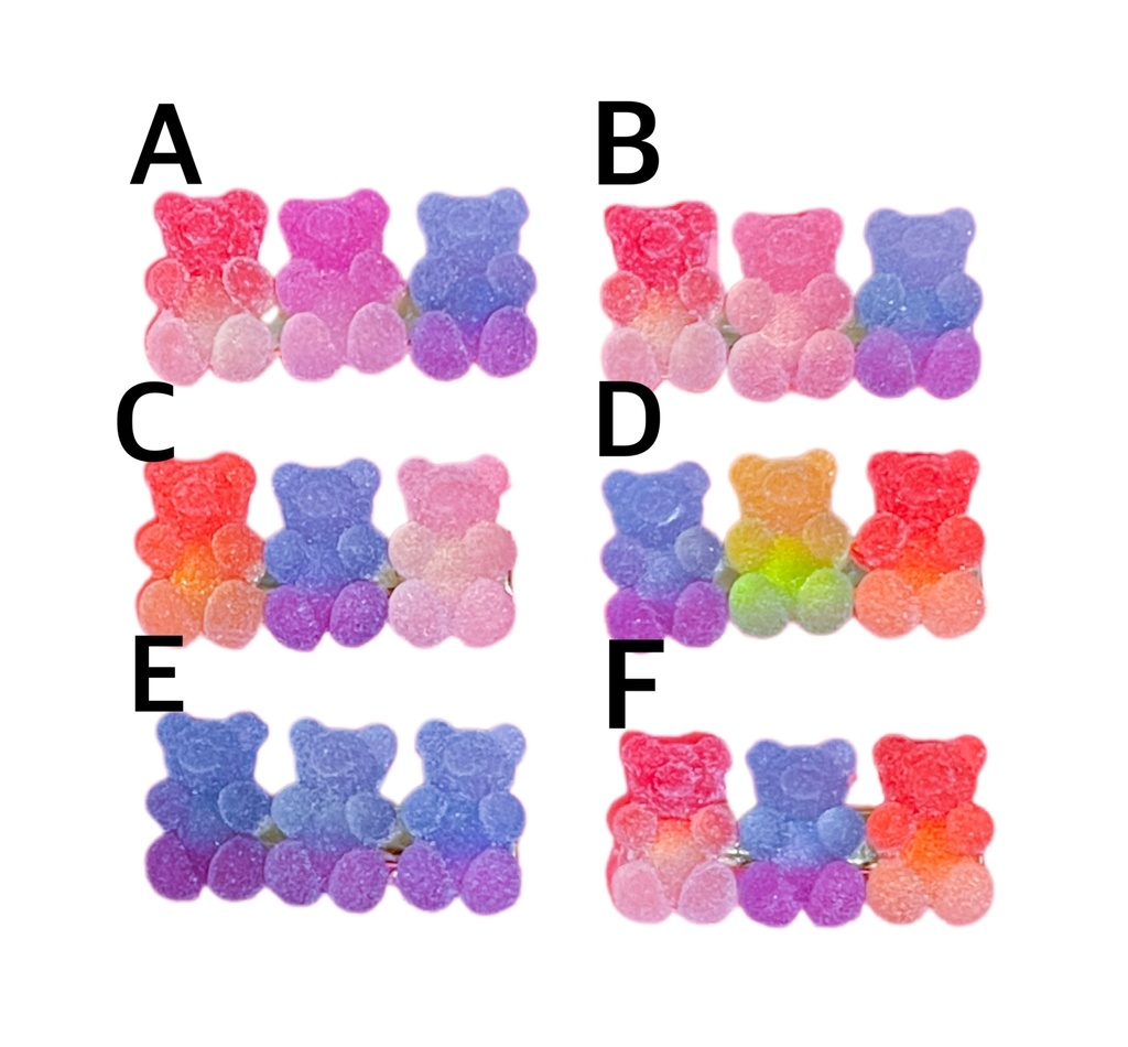 ヘアクリップ4種