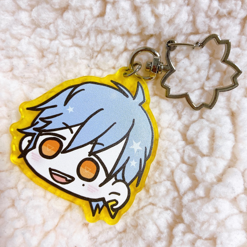 カラーアクリルキーチェーン