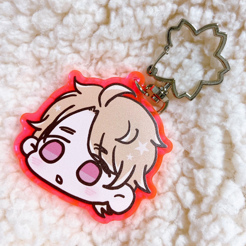 カラーアクリルキーチェーン