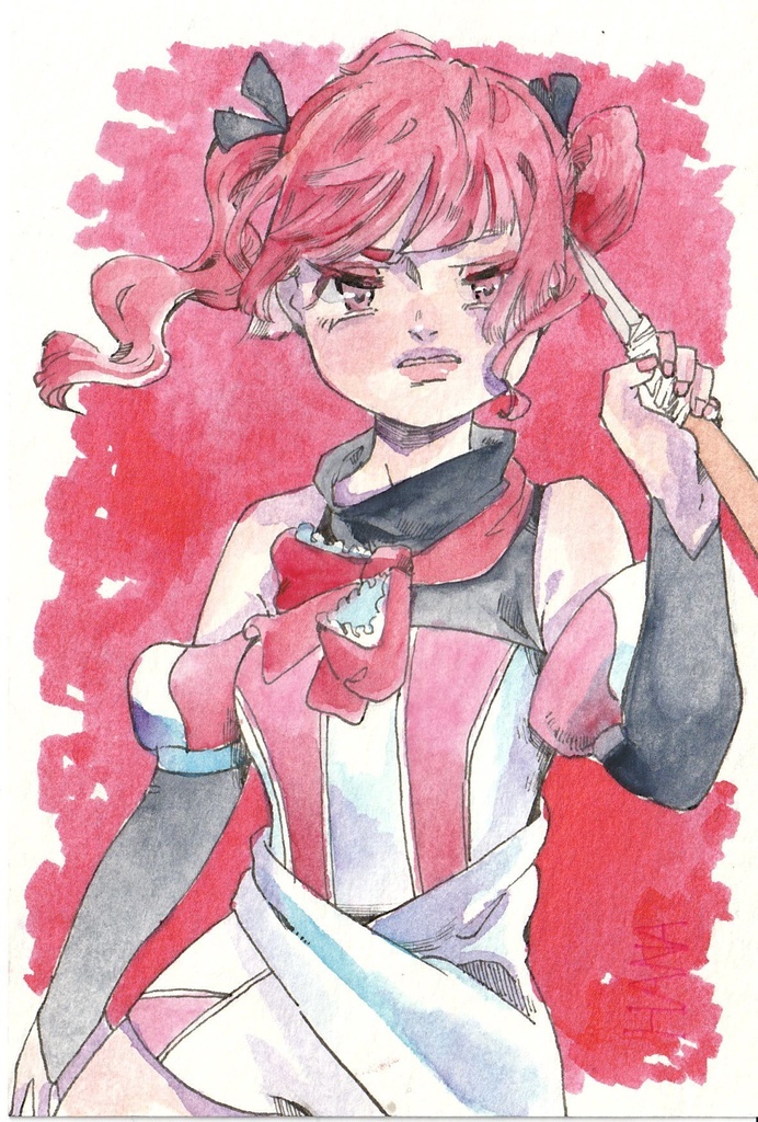 華 《ハガキイラスト原画》