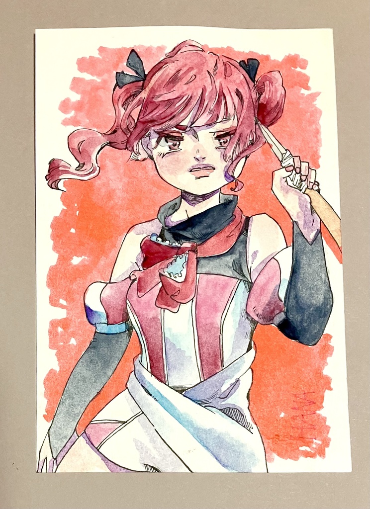 華 《ハガキイラスト原画》