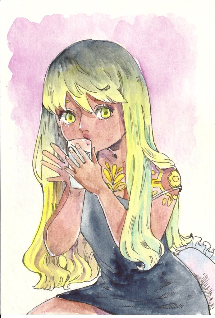 シャーロット 《ハガキイラスト原画》