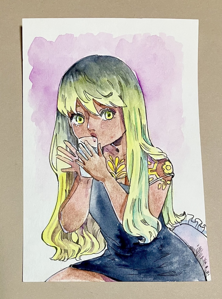 シャーロット 《ハガキイラスト原画》