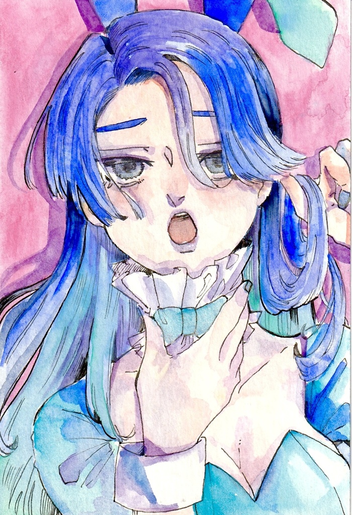 セリーヌ《ハガキイラスト原画》