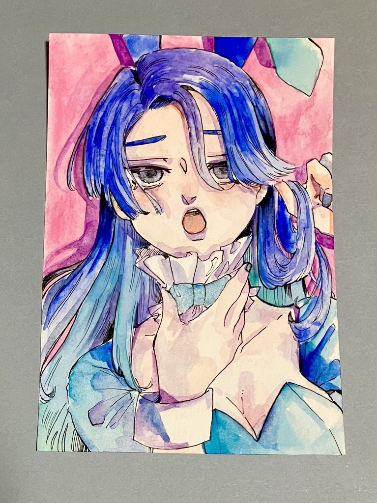 セリーヌ《ハガキイラスト原画》