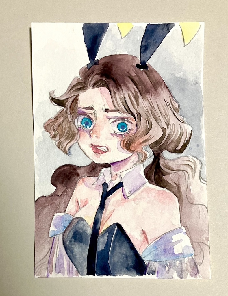 アイーシャ 〈ハガキイラスト原画〉