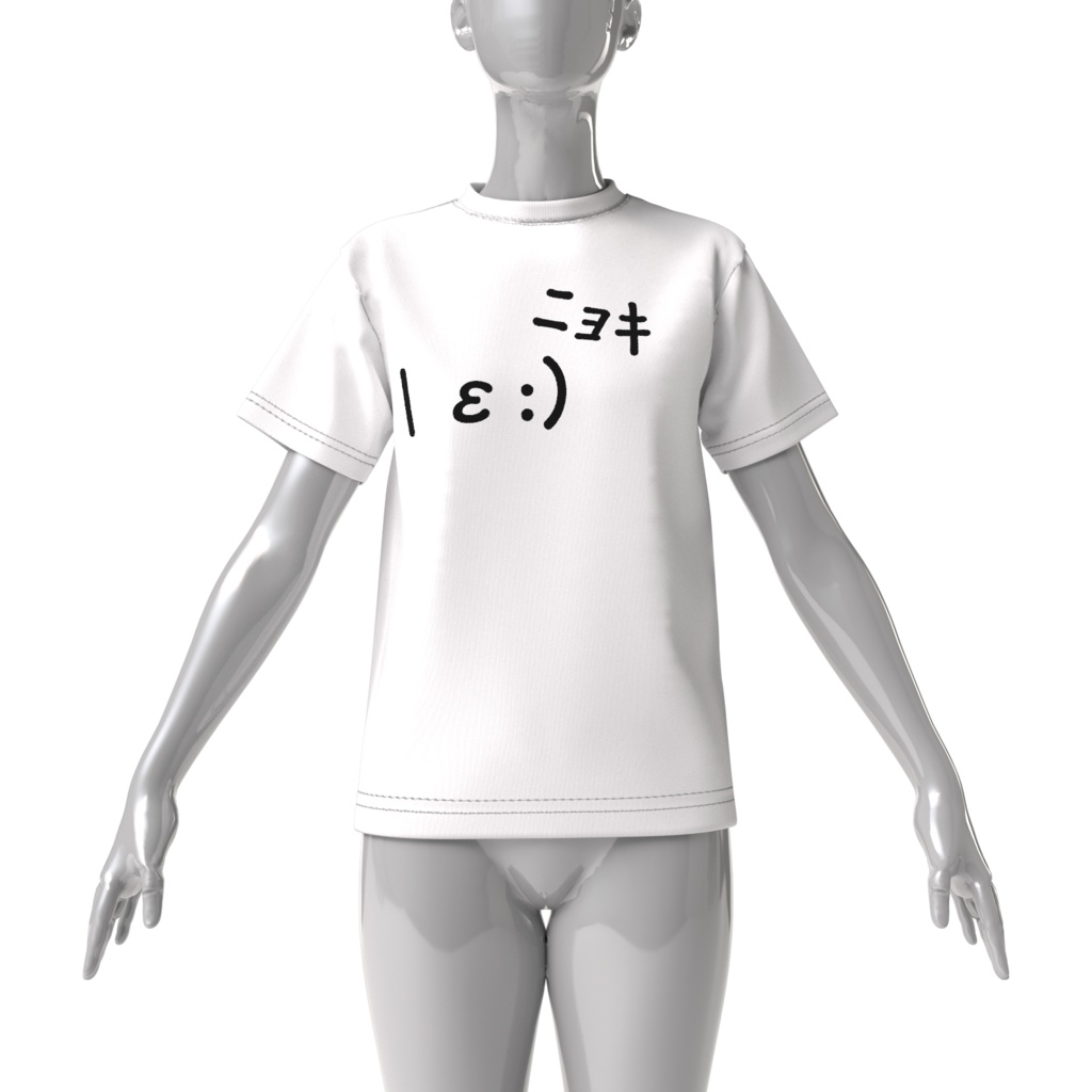 りぷるらこ ビッグシルエット| ε:) ニョキTシャツ