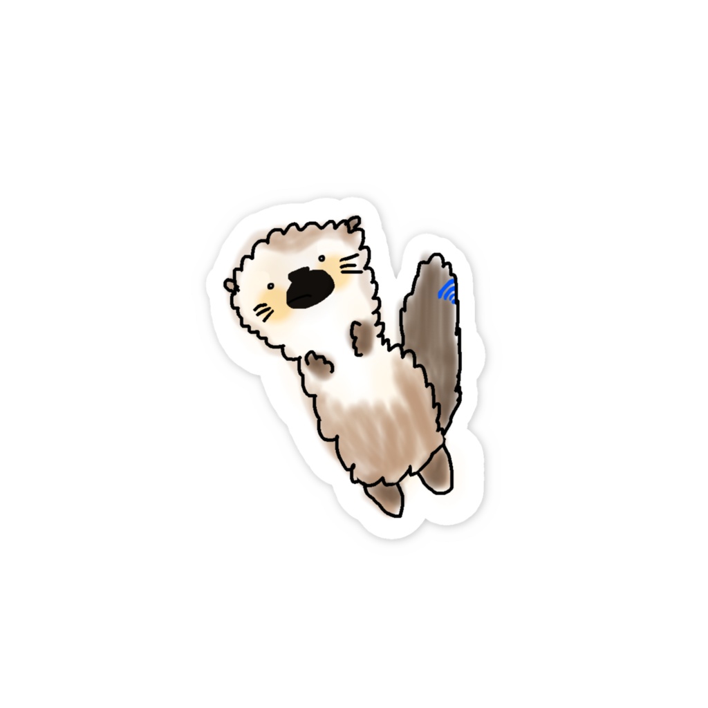 りぷるらこ ラッコステッカー