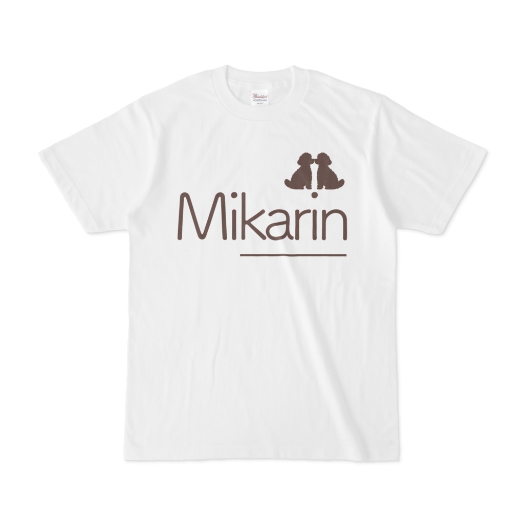 Mikarin 白Tシャツ ビッグロゴ