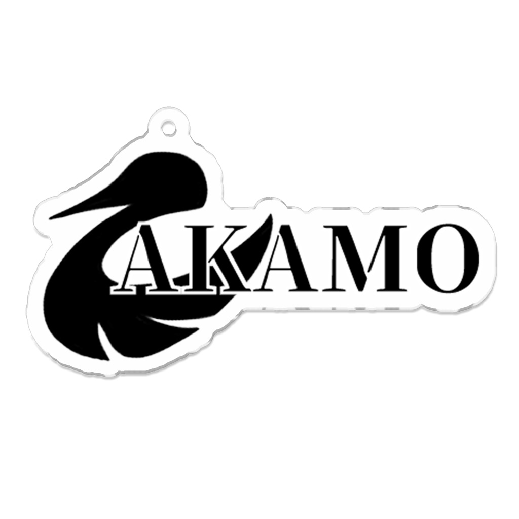 ブランド『AKAMO』ロゴアクリルキーホルダー