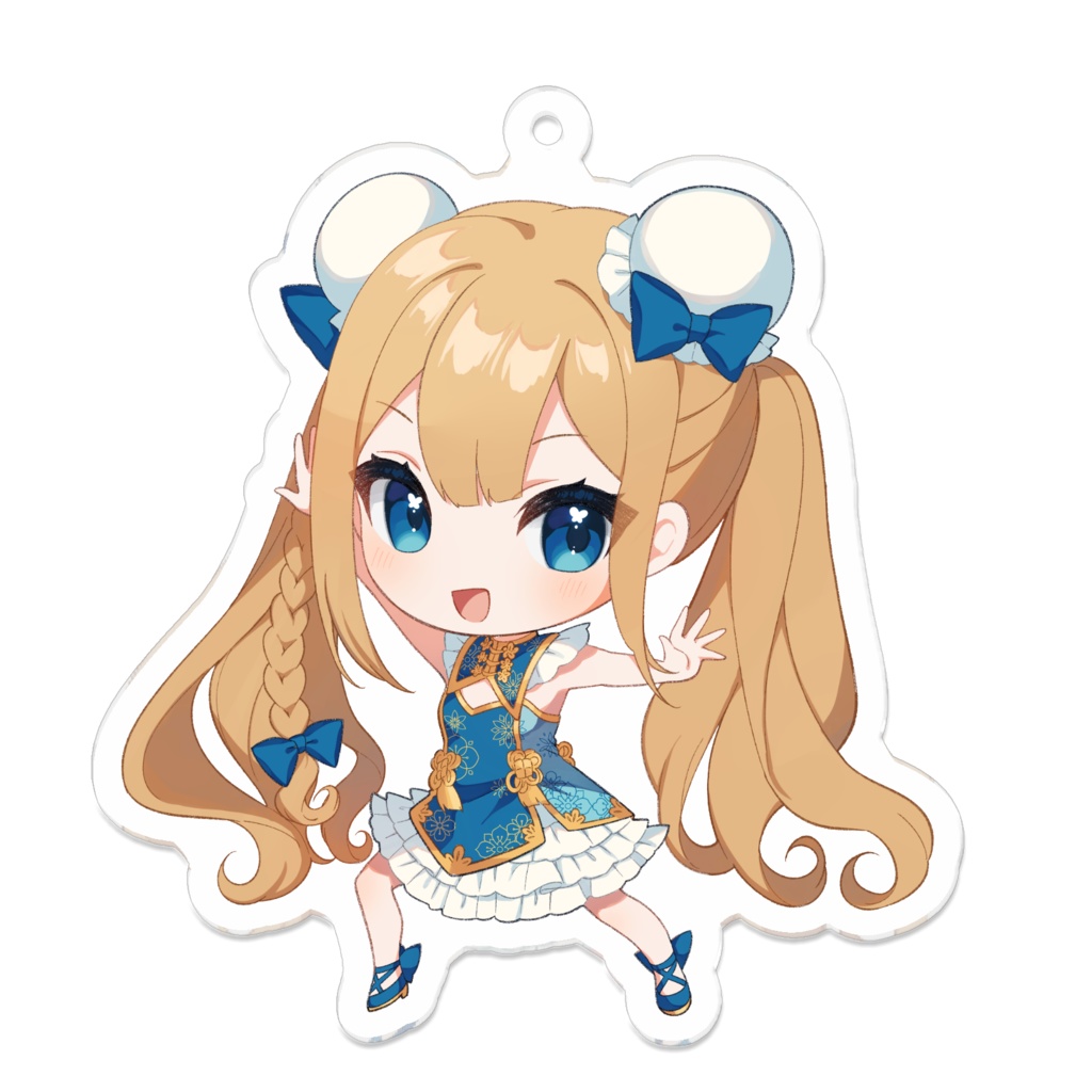 藍メイメ チャイナポーズアクリルキーホルダー🦋✨