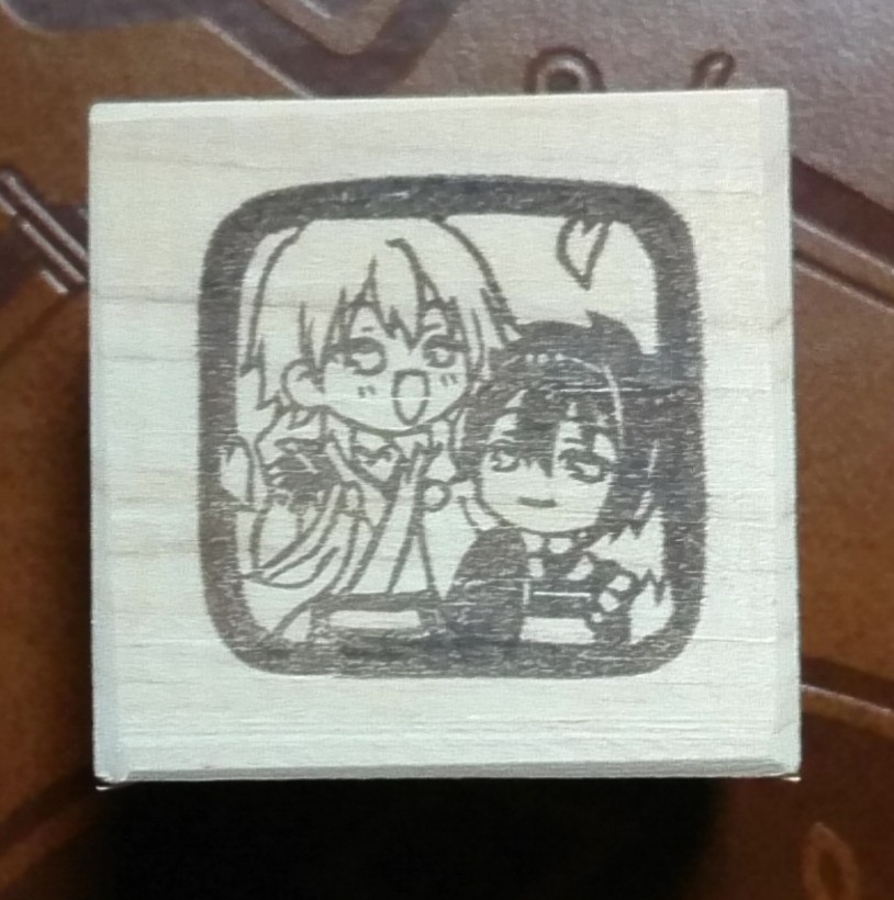 【消しゴムはんこ】三日月&鶴丸