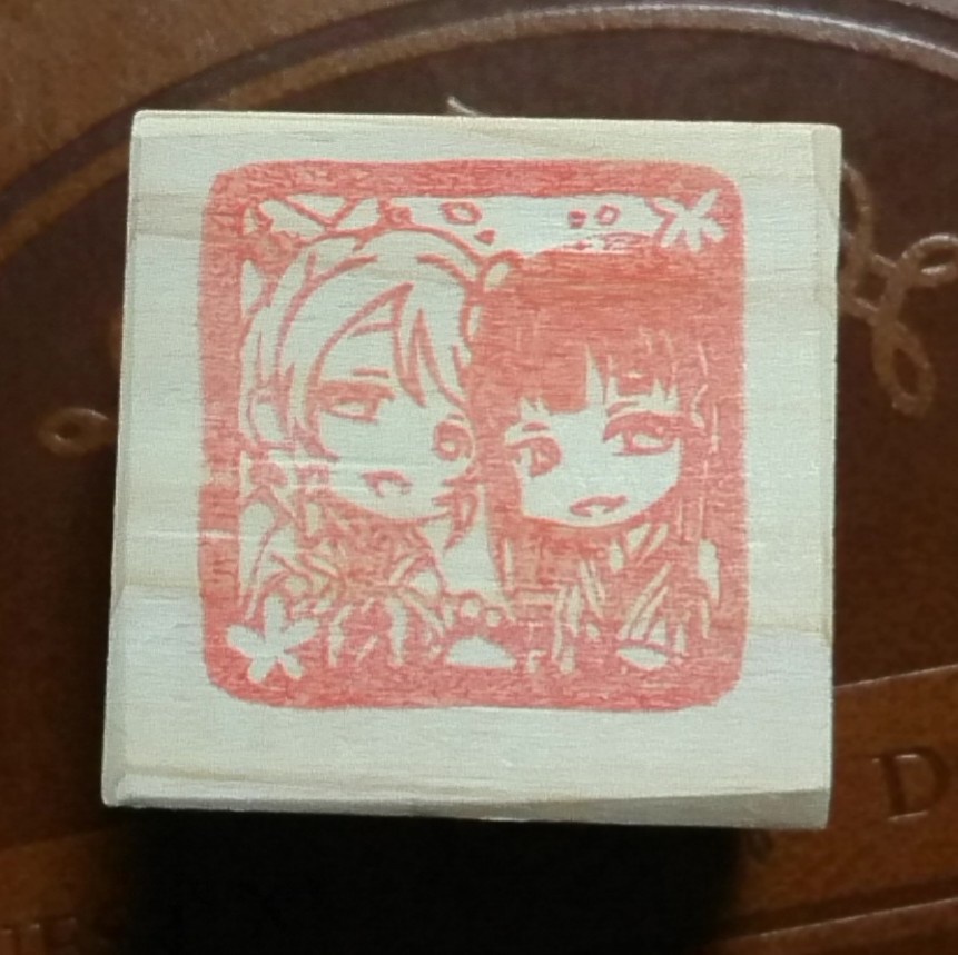 【消しゴムはんこ】ダイヤ&絵里