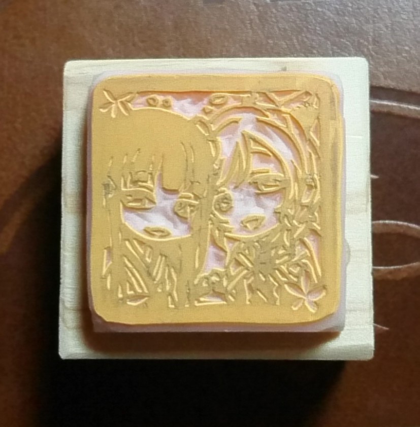 【消しゴムはんこ】ダイヤ&絵里