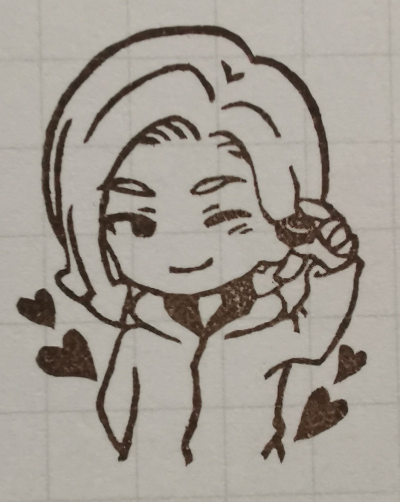 【受注OK】消しゴムはんこ　クロノスタシス（バレンタイン）