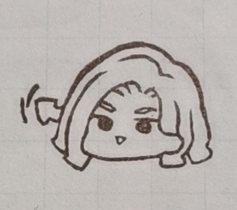 【受注OK】消しゴムはんこ　クロノスタシス(にょーん)