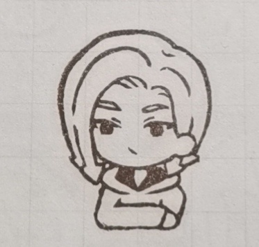 【受注OK】消しゴムはんこ　クロノスタシス(ふむ…)
