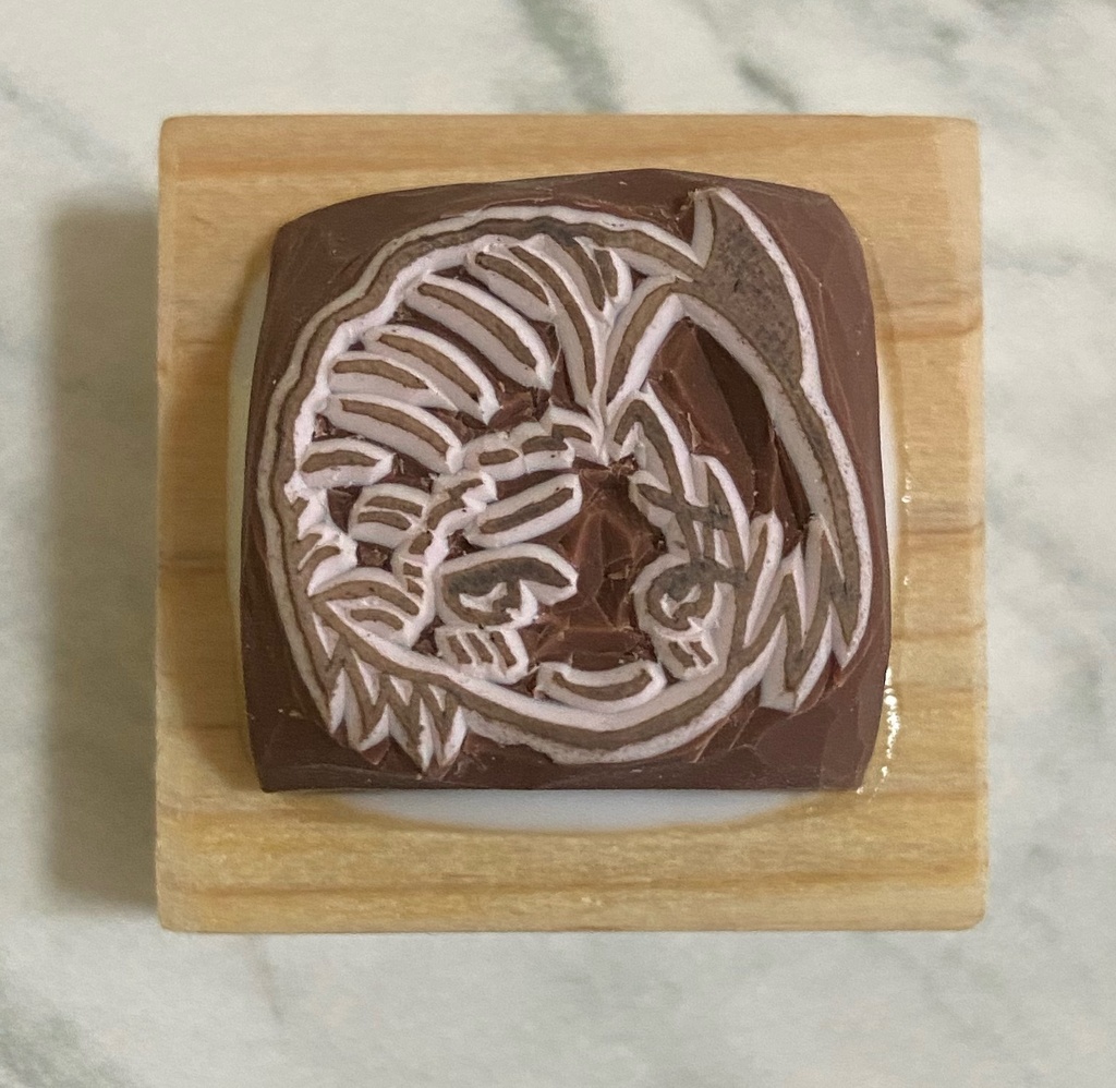 消しゴムはんこ 魔入間