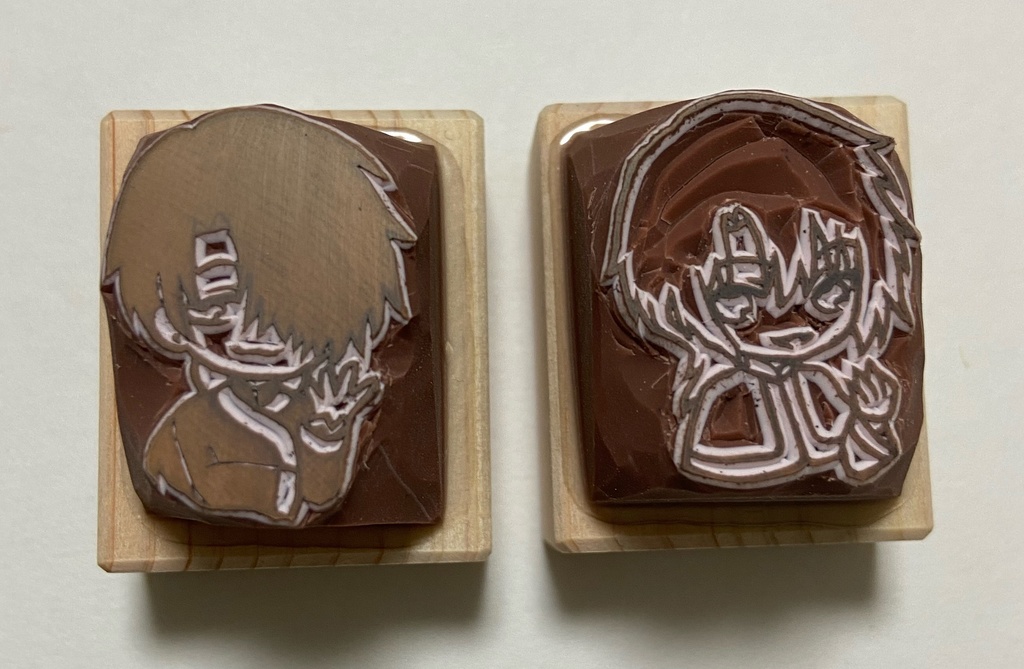 消しゴムはんこ 暁のヨナ