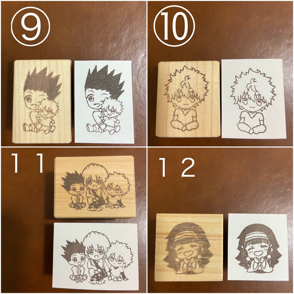 ハンターオンリー 消しゴムはんこ