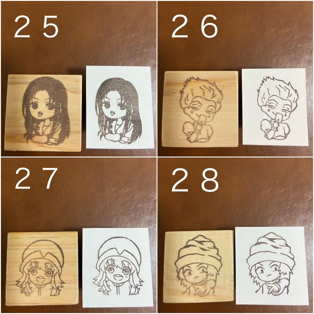 ハンターオンリー 消しゴムはんこ