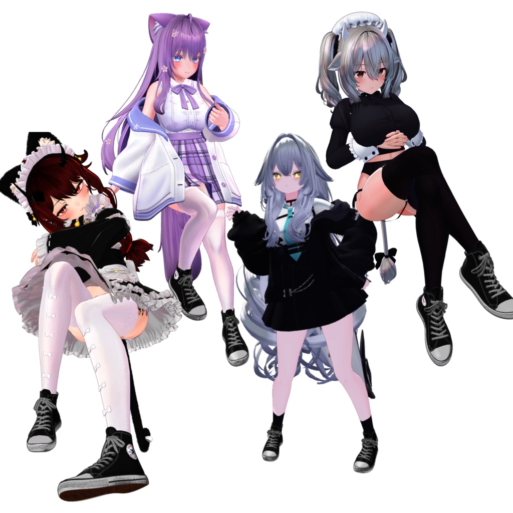 Converse sneakers for Avatar Manuka, Lime, Airi, Shinano, Sio, Rurune, Moe, Milltina